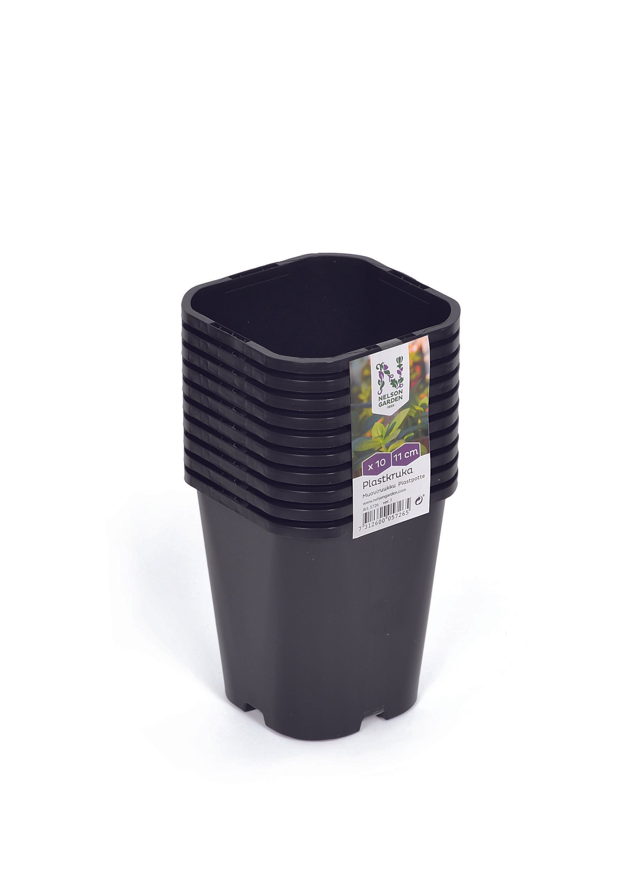 Plastkruka, fyrkantig