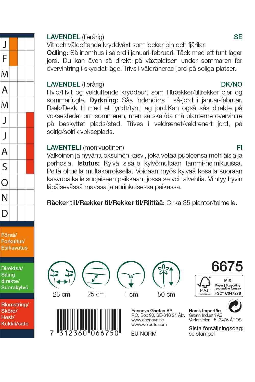 Lavendel, vit