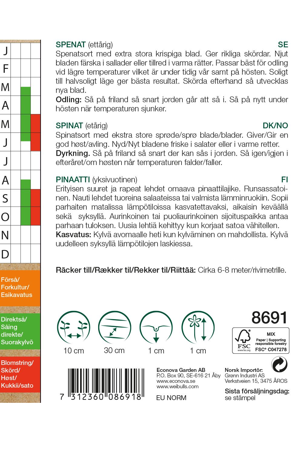 Spenat BIO KRAV/eko