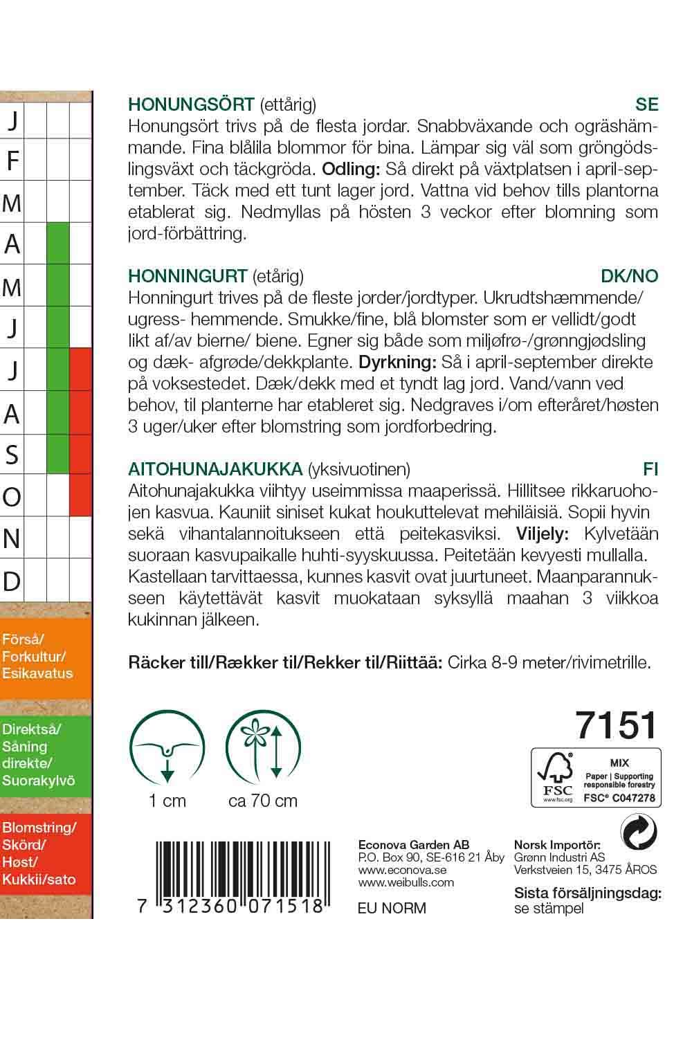 Honungsört KRAV