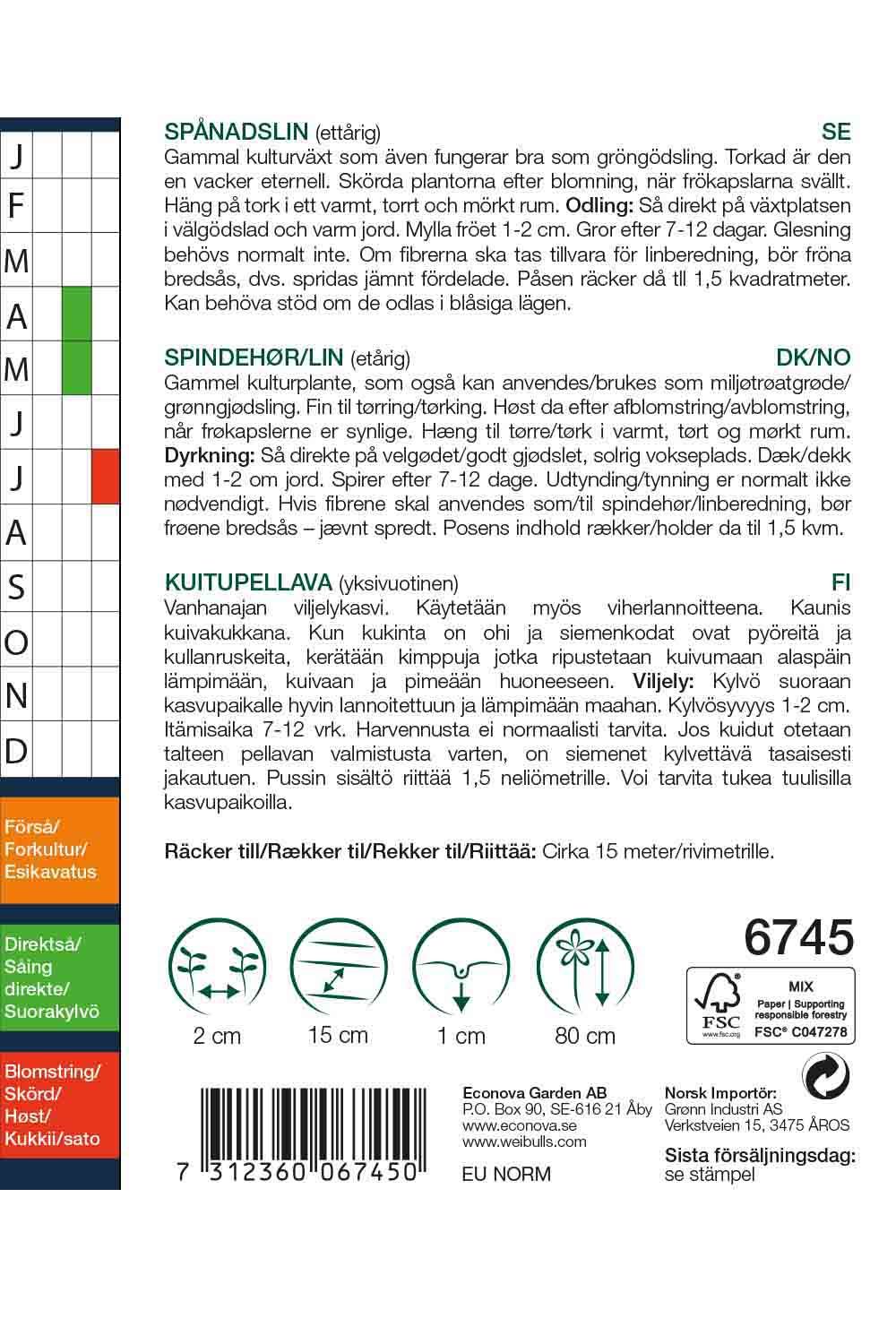 Lin spånads