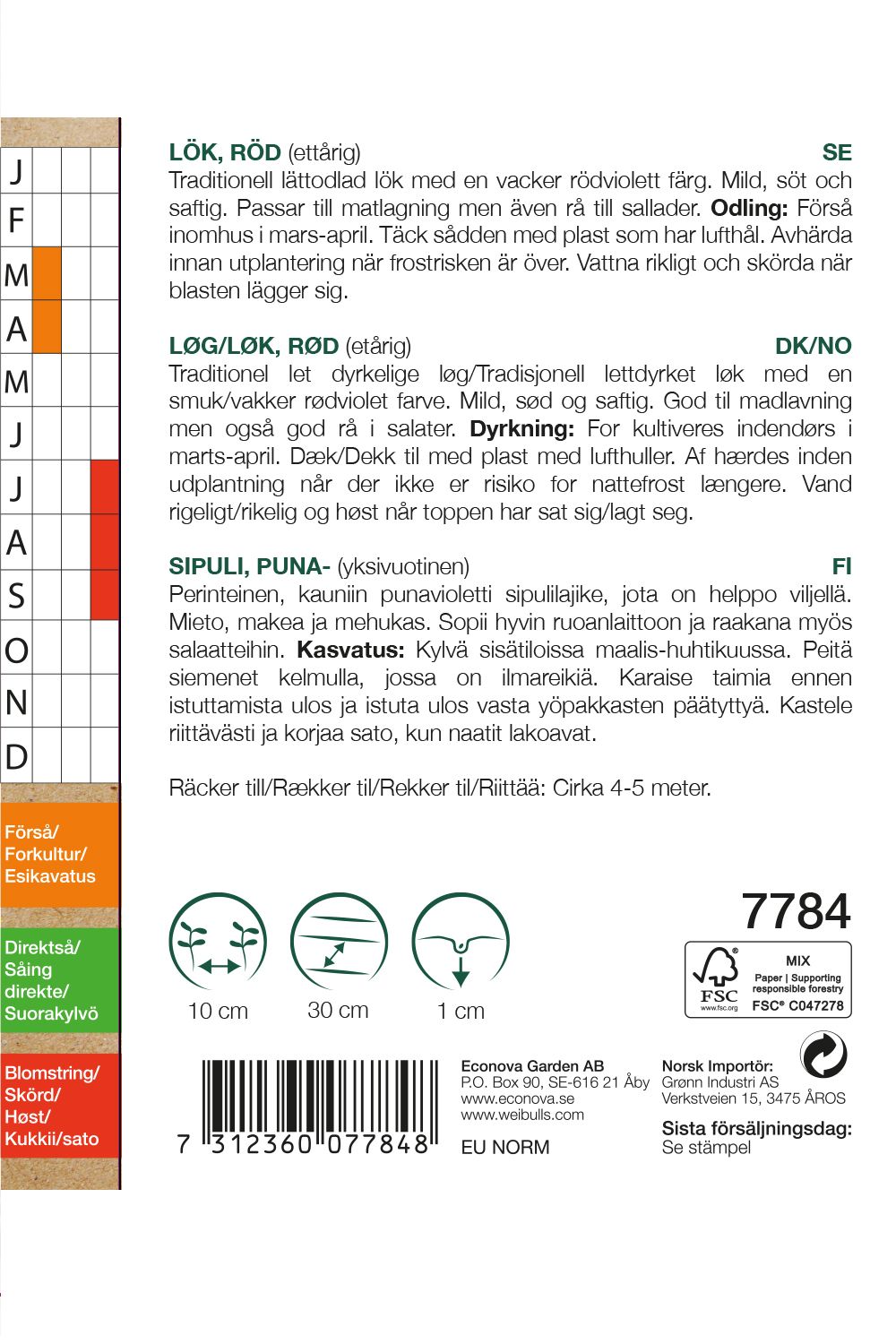 Lök, röd KRAV