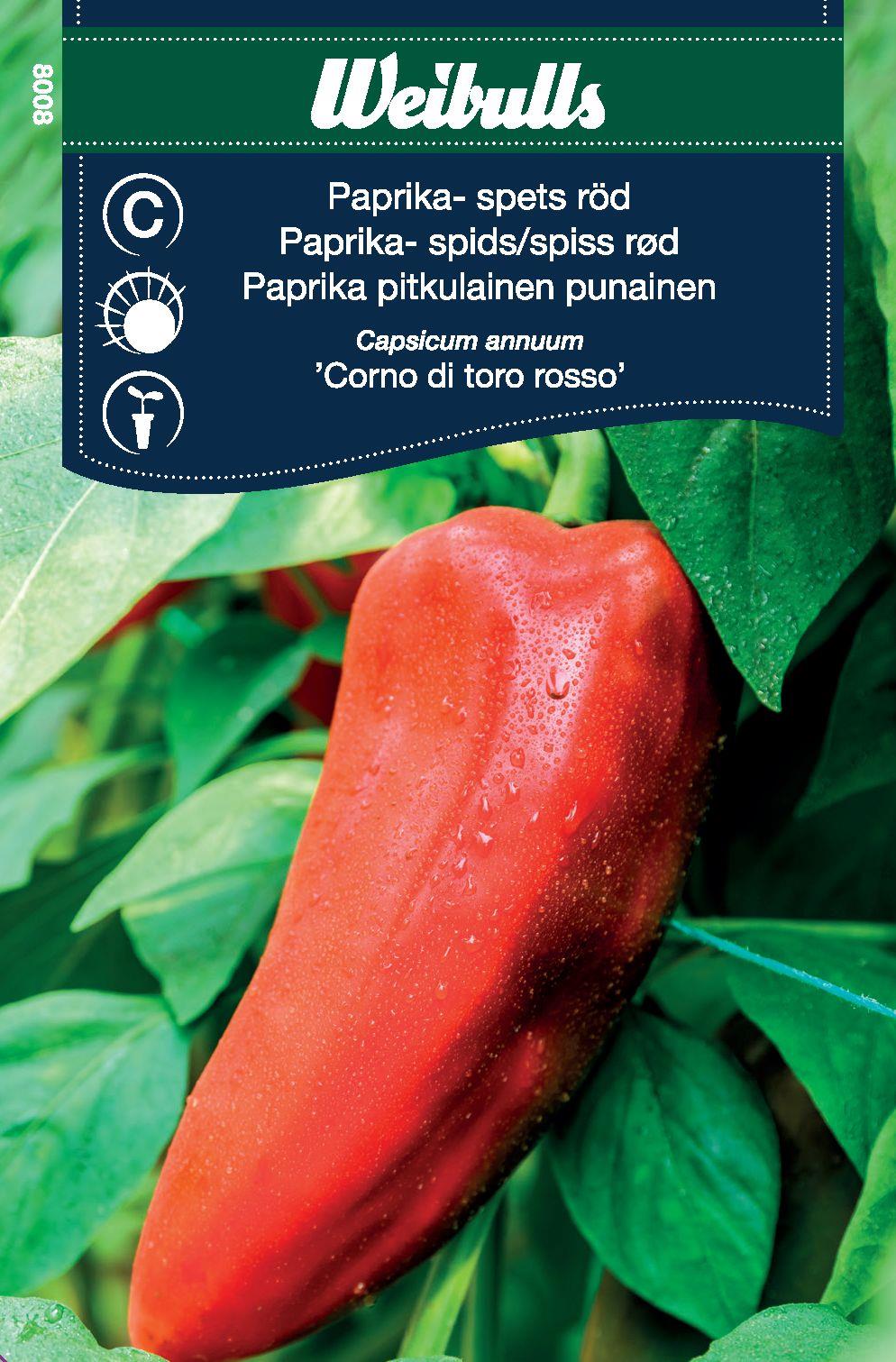 Paprika spets röd