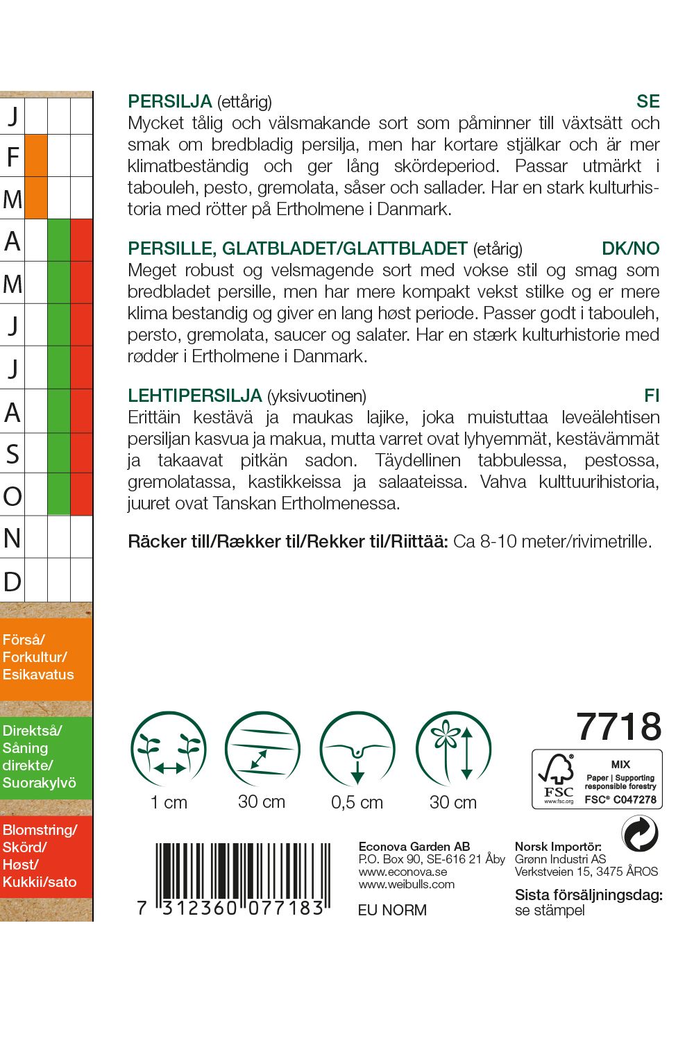 Persilja Ekologisk