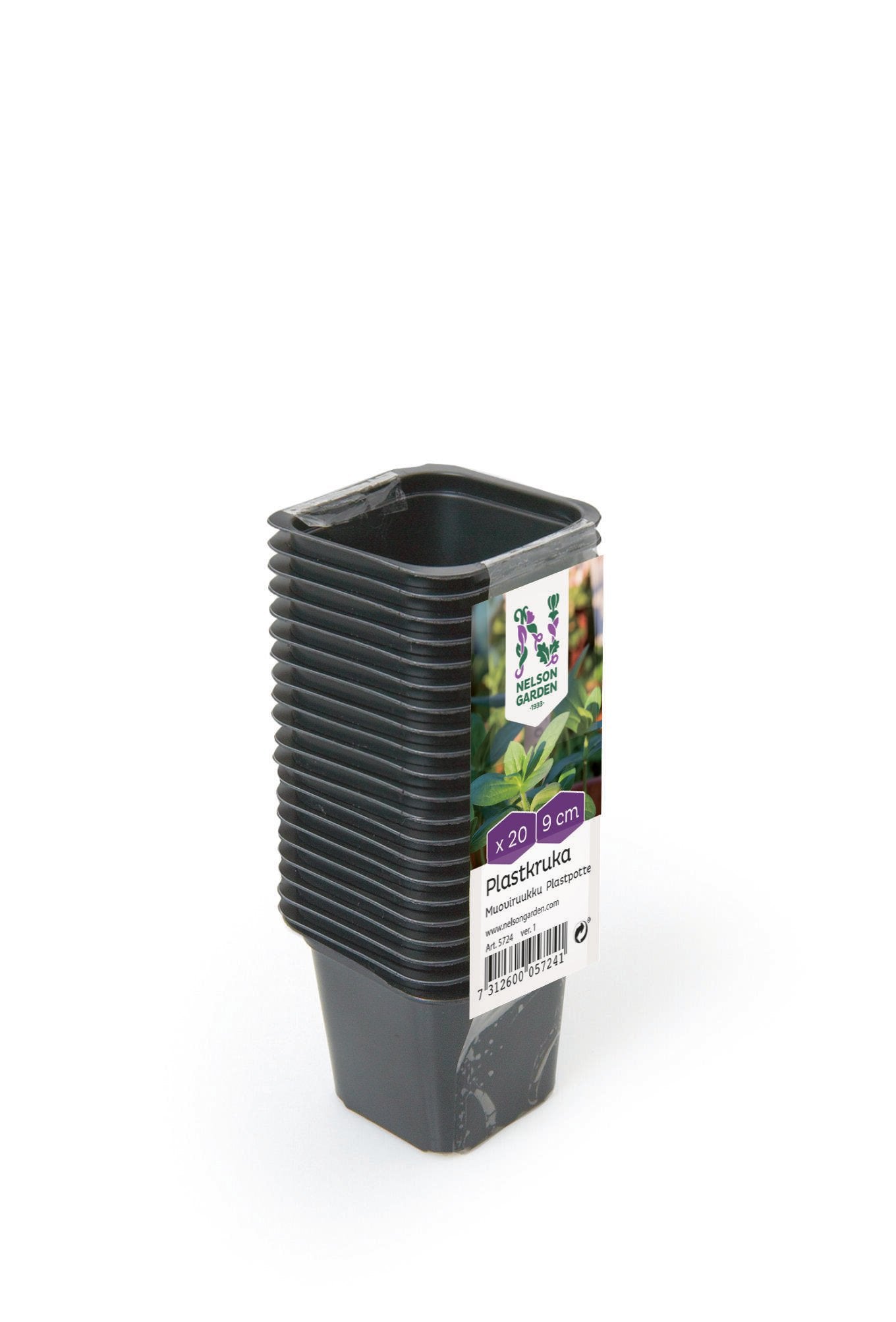 Plastkruka, fyrkantig