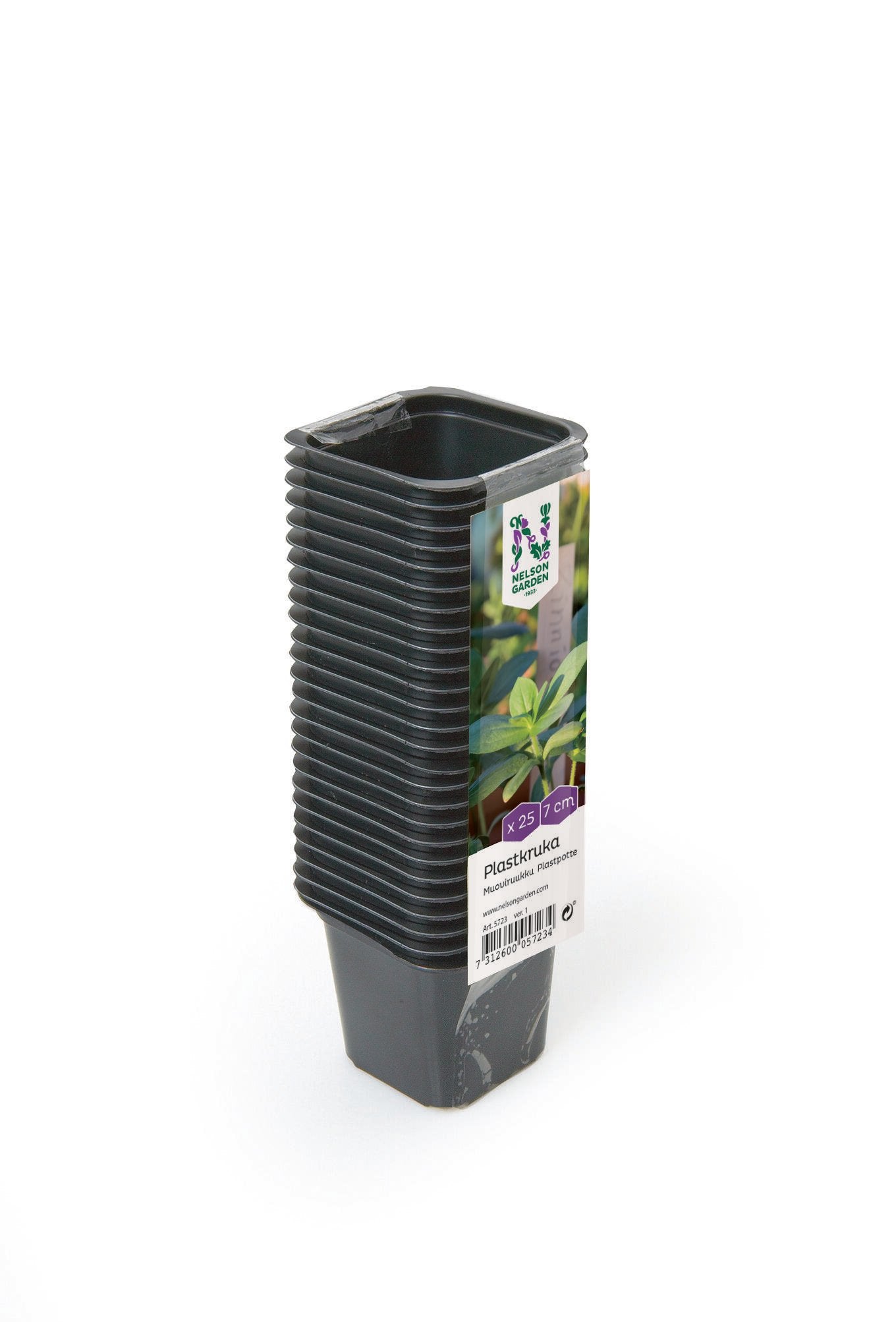 Plastkruka, fyrkantig