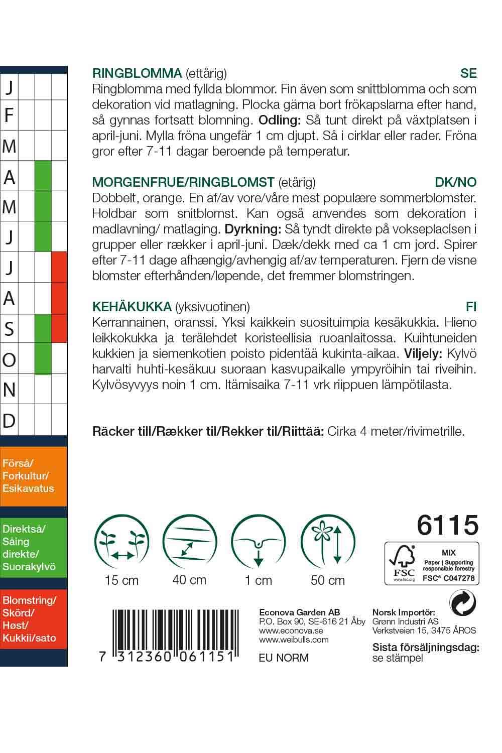 Ringblomma orange