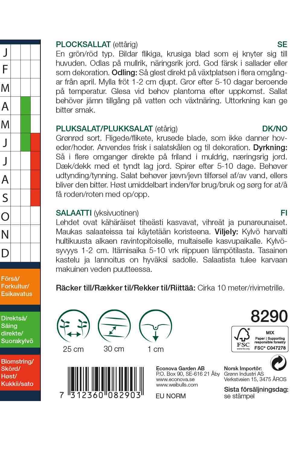 Sallat, plock