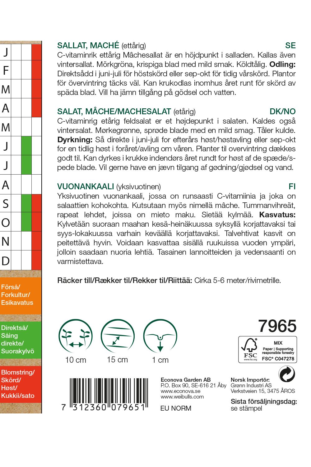 Sallat,mâche, KRAV