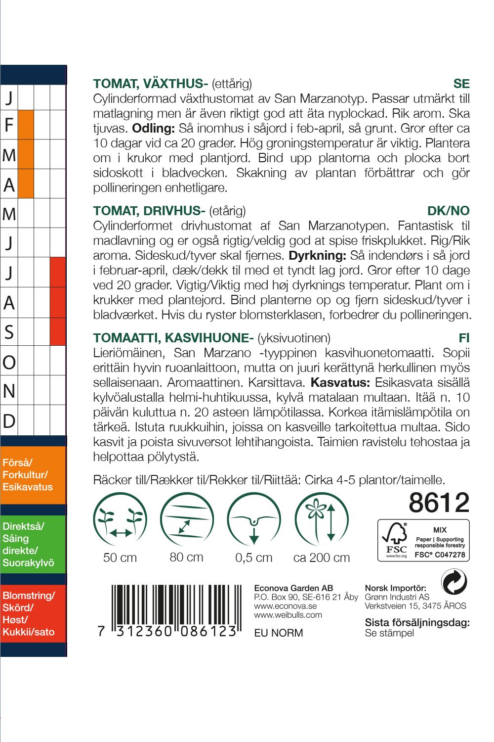 Tomat, växthus-