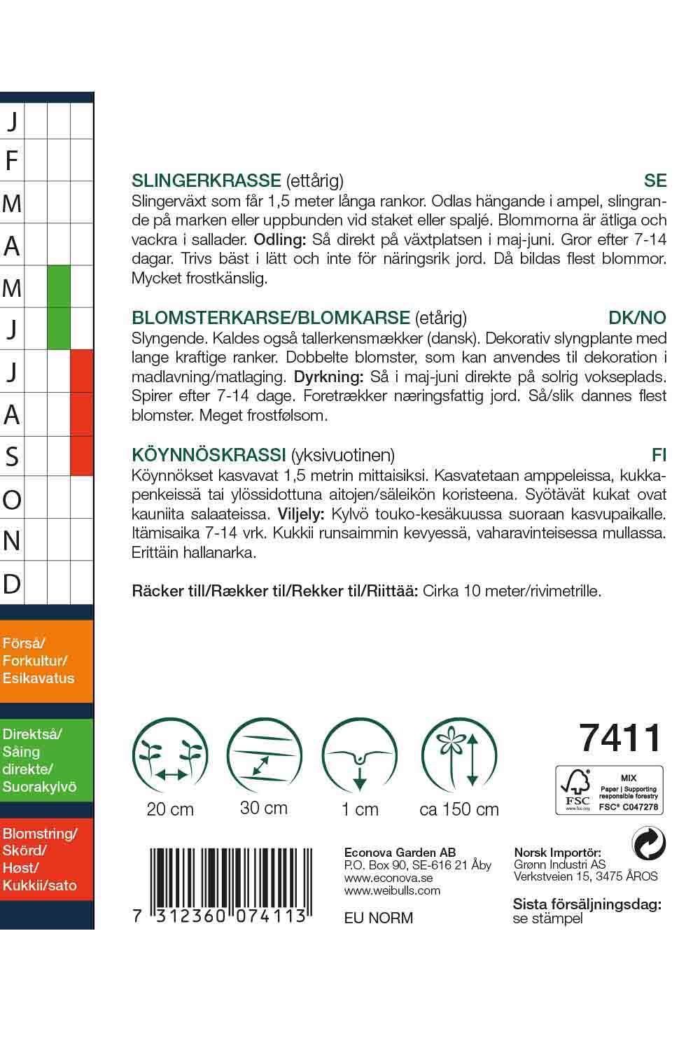 Krasse, slinger storport