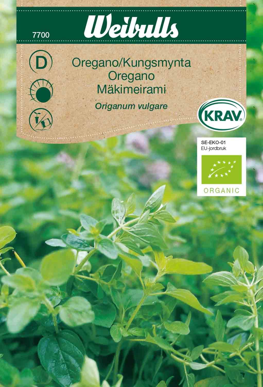 Oregano KRAV