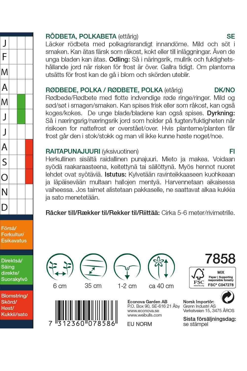 Rödbeta Polkabet